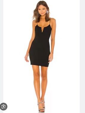 by the way. Vera V-Wire Mini Dress in Black